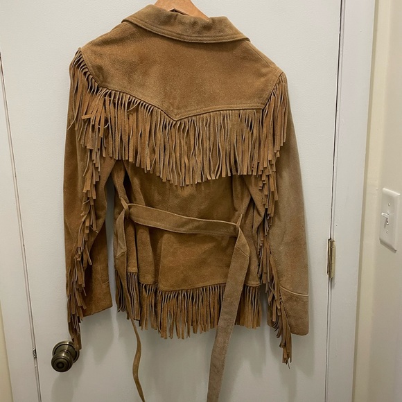 Tan Suede Fringe Jacket - Picture 2 of 5